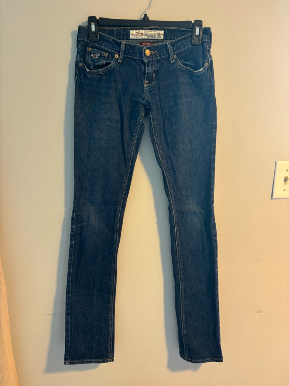 Hollister Women's Dark Blue Skinny Jeans